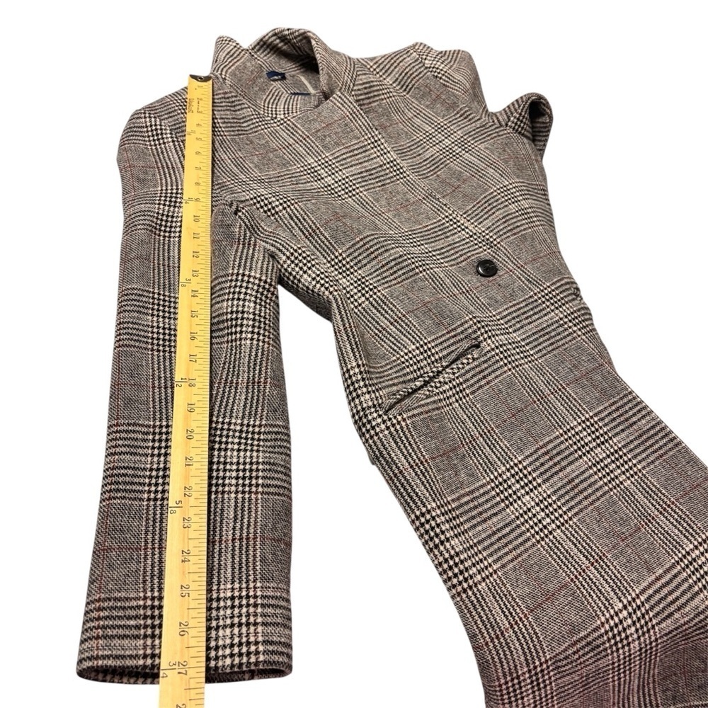 Cole Haan Wool Blend Plaid Overcoat Jacket Women’s Size 10 - Picture 15 of 15